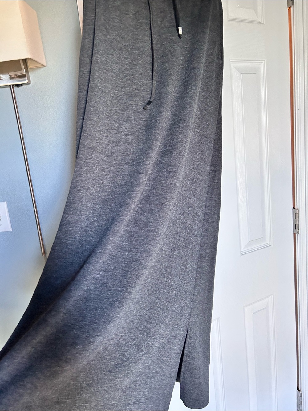 Austin Reed Charcoal Gray Maxi Skirt with Drawstring